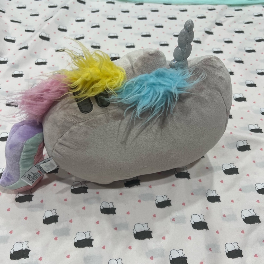 Rainbow Unicorn Pusheen Plushie - Picture 3 of 3